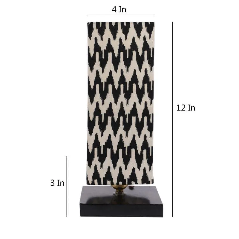 Chevronic Ingram Fabric Table Lamp - Black,White media 5
