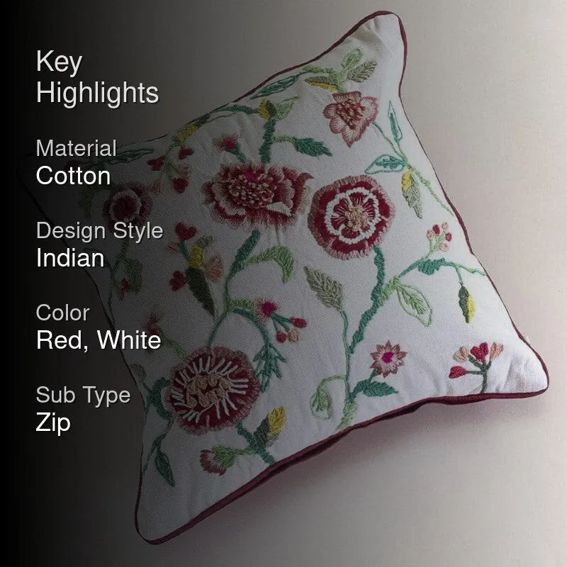 Ismat Embroidered Cushion Cover media 2