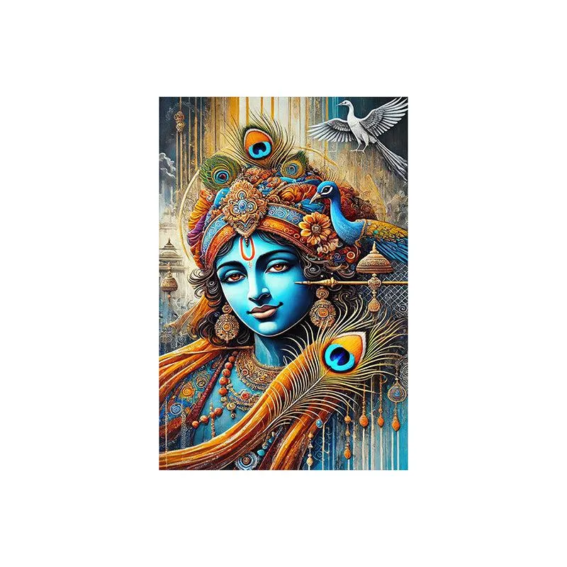 Grace Of Kanha Wall Painting media 5