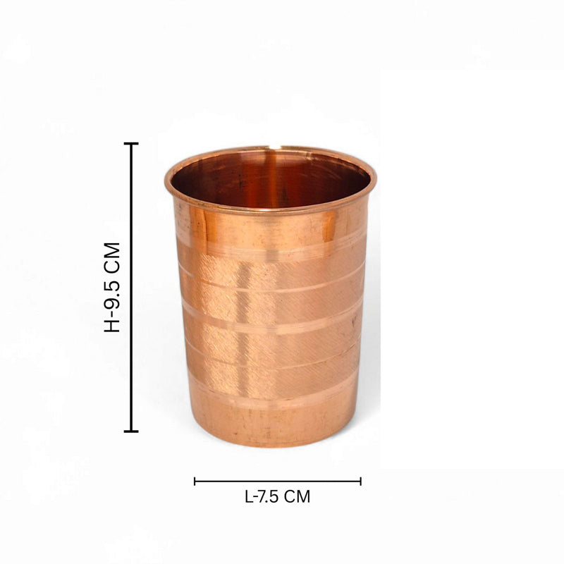 Cuva Copper Jug With Glass - Five Piece Set media 7