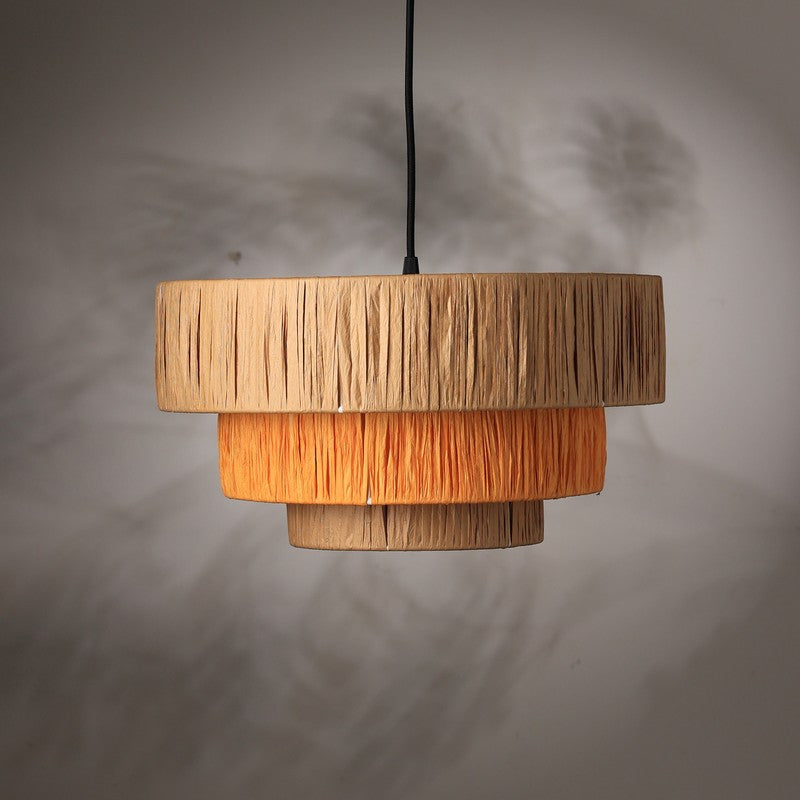 Fig Living Ombre Pendant Ceiling Lamp - Orange & Brown media 5