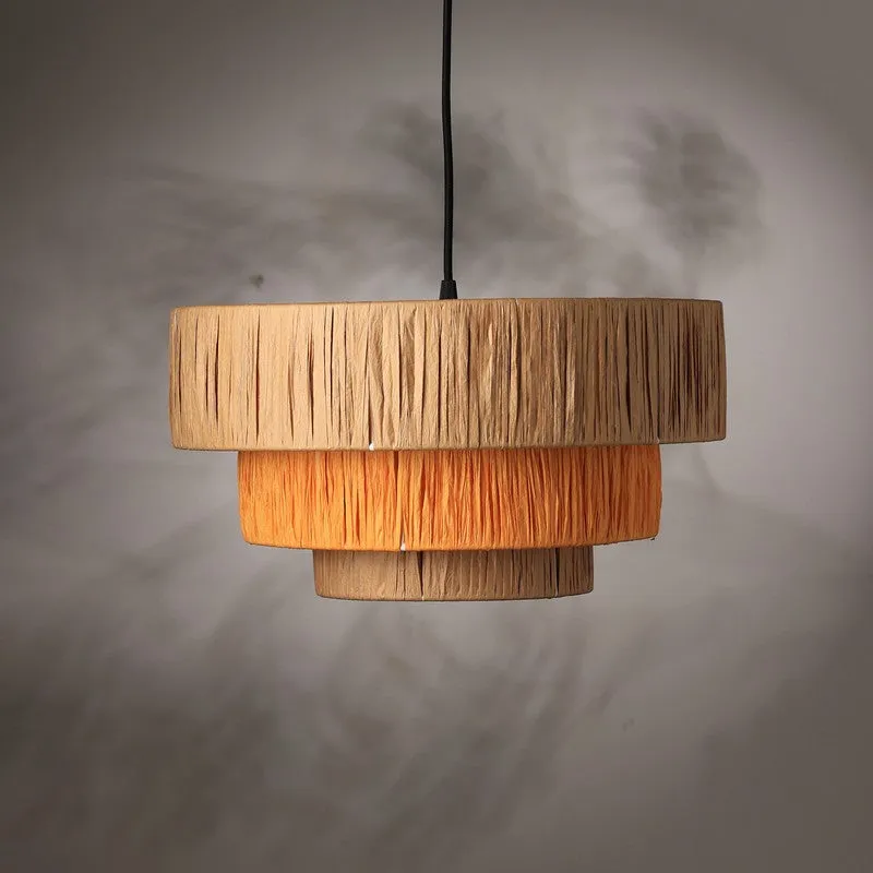Fig Living Ombre Pendant Ceiling Lamp - Orange & Brown media 5