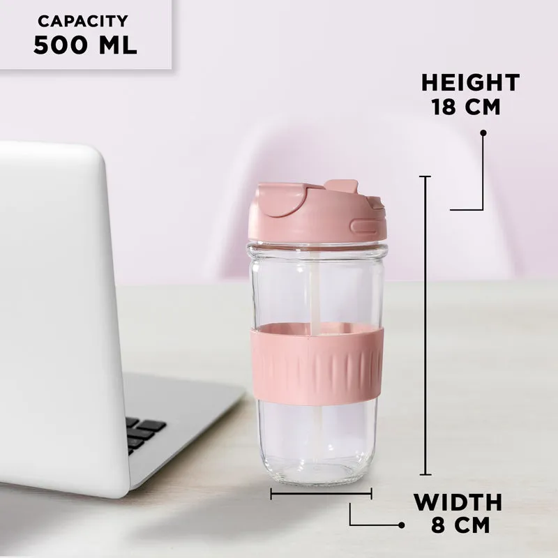 Lazo Glass Sipper - Light Pink media 8