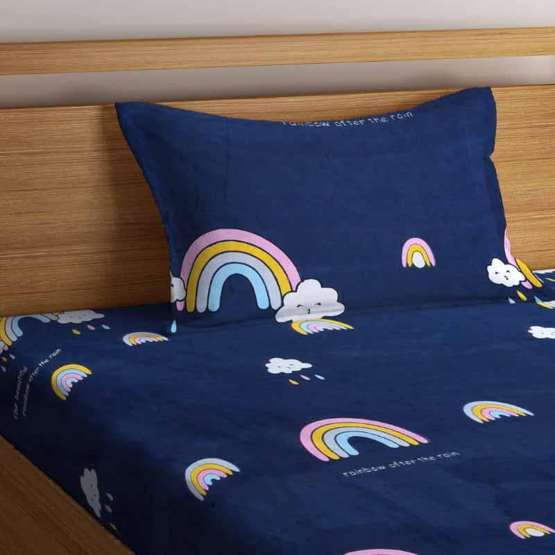 Mirthful Rainbows Bedsheet - 180 GSM media 4