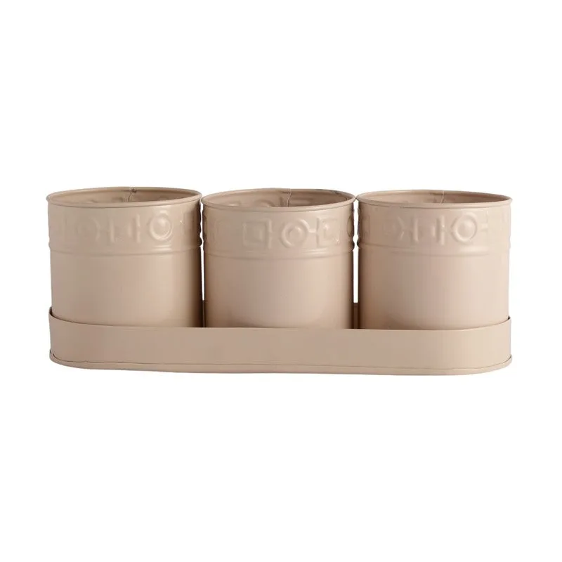 PetalPod Planters with Tray - Ivory media 4