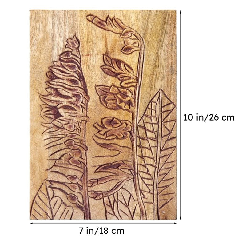 Crimson Oasis Carved Wooden Wall Plate media 7