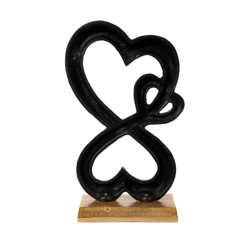Heart Of Home Showpiece (Black & Gold) - Small media 5