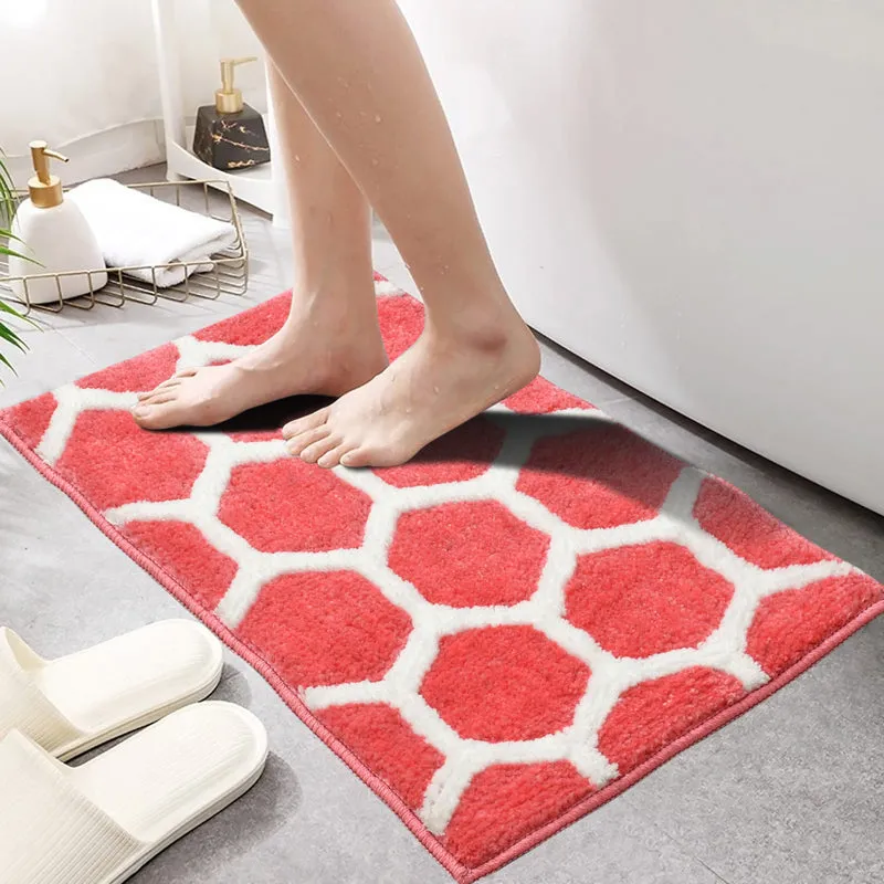 Trevona Cotton Bath Mat - Pink media 4