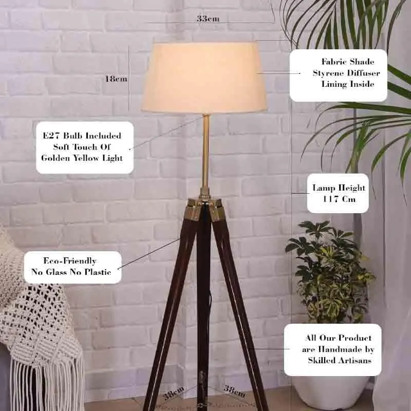 Tall Tales Tripod Floor Lamp - Off White media 8