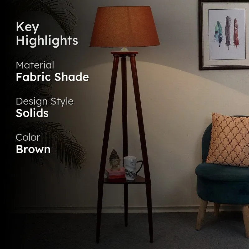 Eartha Bariso Floor Lamp With Shelf media 2