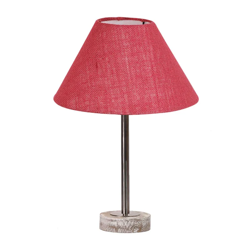Sienna II Rodin Wooden Table Lamp - Pink,Silver,White media 4