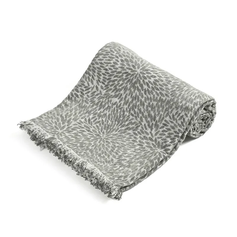 Daisytwist Abstract Cotton Throws - Sliver media 4