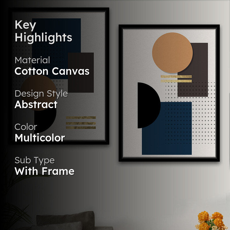 Pollyanne Abstract Wall Art - Set Of Two media 2