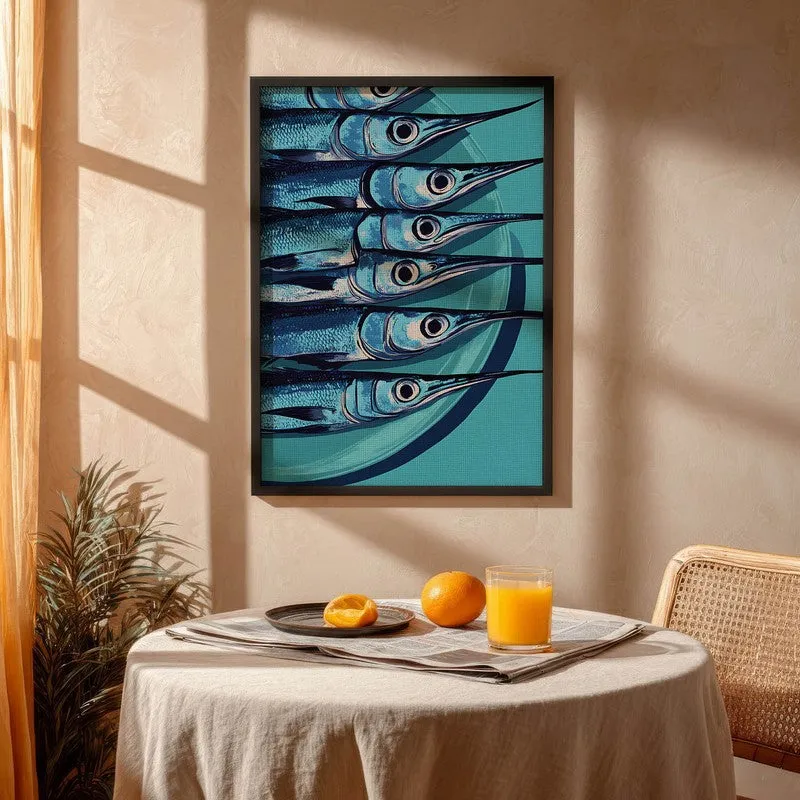 Costal Fiesta Archival Canvas Wall Art - Black media 4