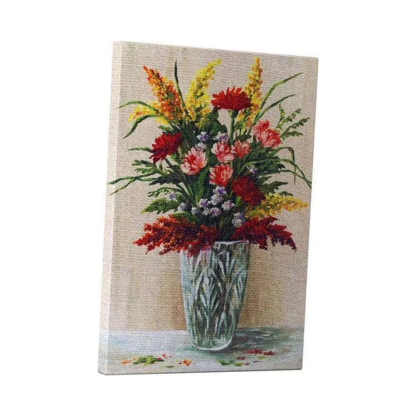 Flowers In A Crystal Vase Canvas Wall Art - Gallery Wrap media 3