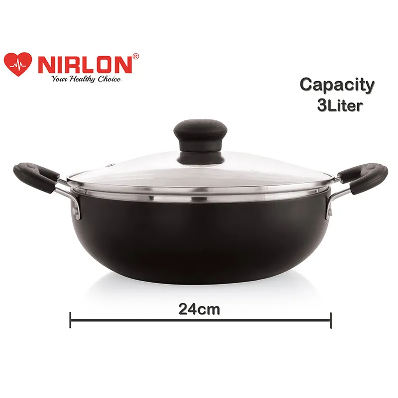 Nirlon Red Ceramic Coating Cookware Set media 3