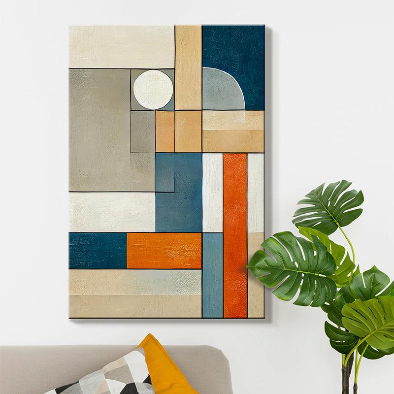 Fluid Geometry Wall Painting