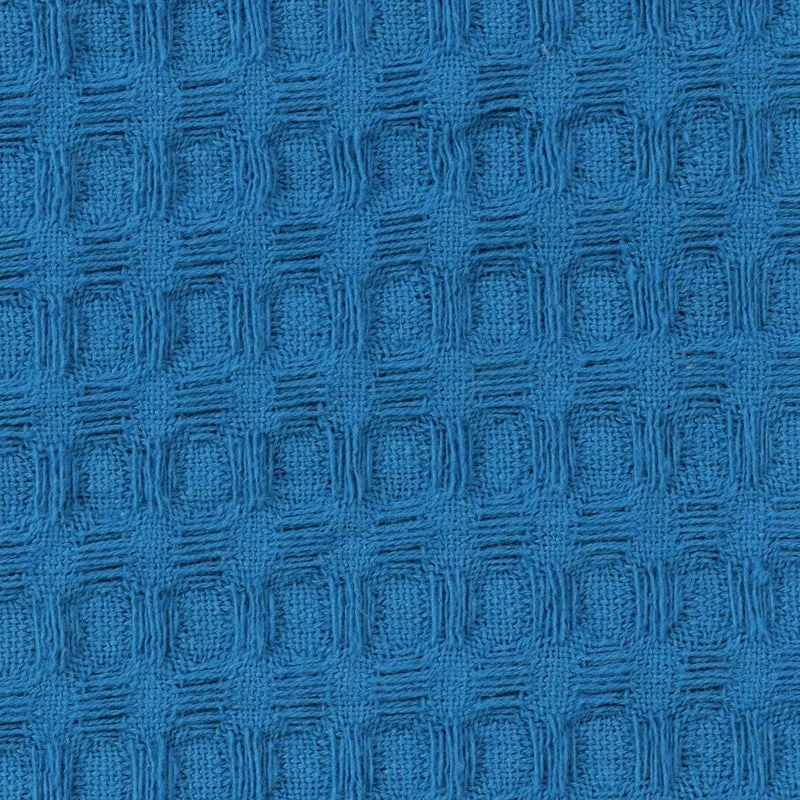 Axitra Wafel Weave Cotton Blanket - Blue media 7