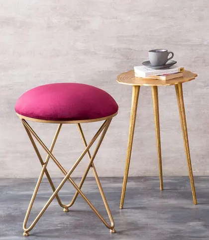 Iron · Aluminium · Foam · Velvet