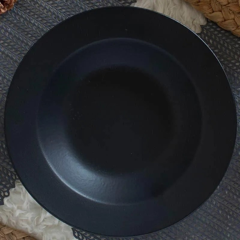 Rubeena Black Pasta Plate - Set Of Two media 4