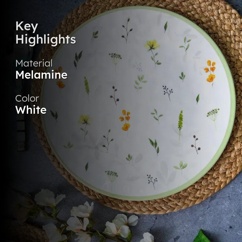 Servewell Floria Melamine Dinner Plate - Set Of Six media 2