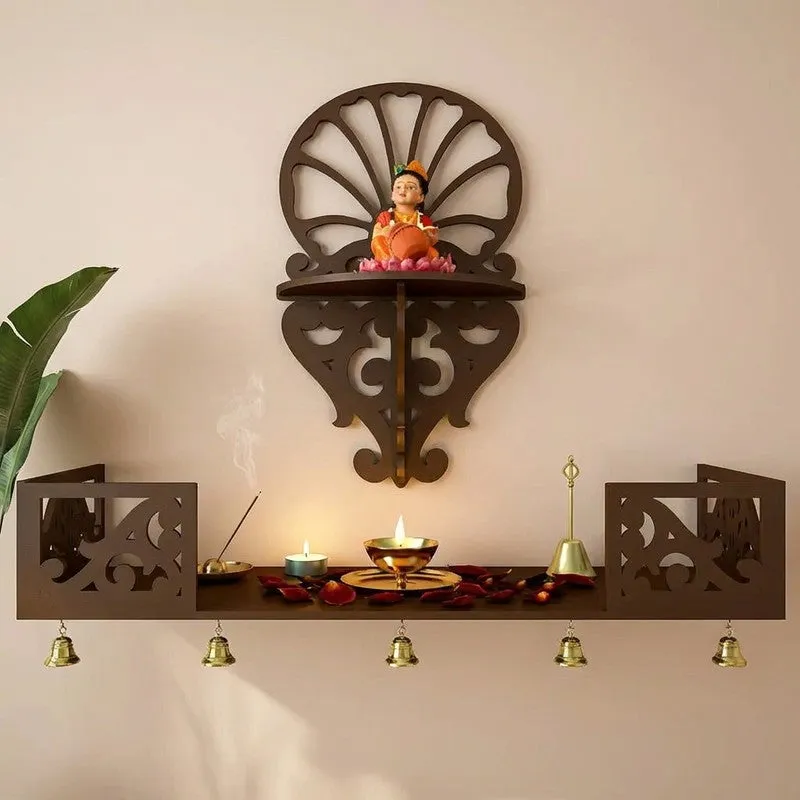 Nirvana Pooja Mandir with Shelf media 1