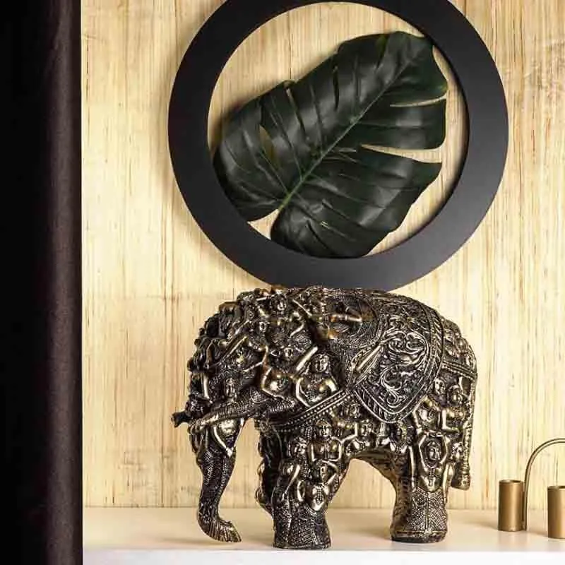 Khajuraho Carved Table Decor media 1