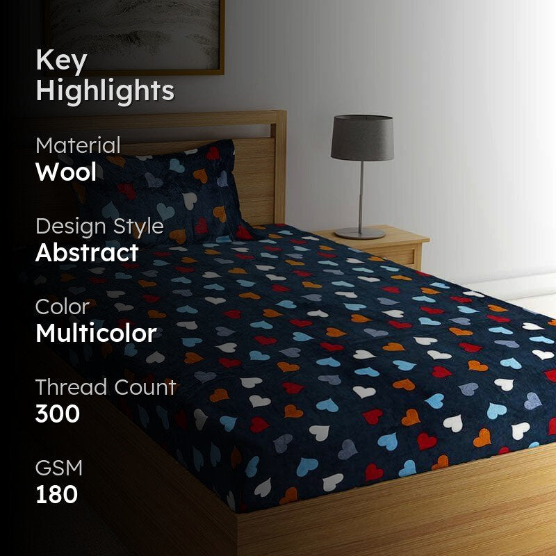 Love Cove Woollen Bedsheet - 180 GSM media 2