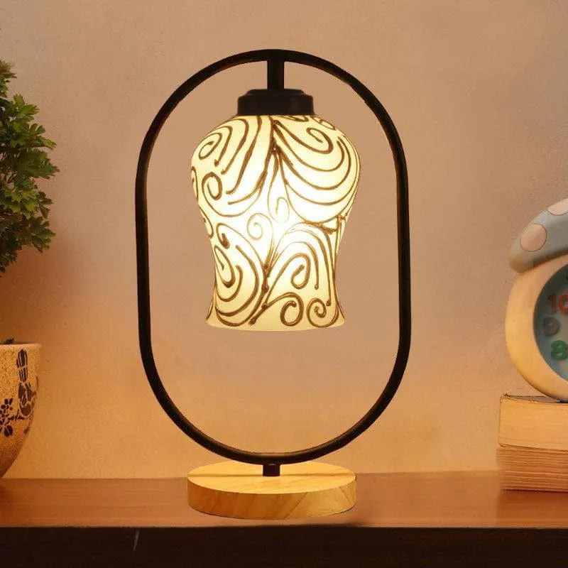 Golden Glare Glass Table Lamp - Multicolor media 1