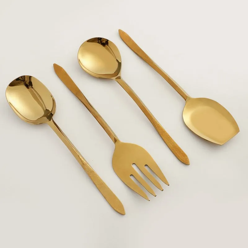 Dune Hammered Serving Set - Four Piece Set media 3