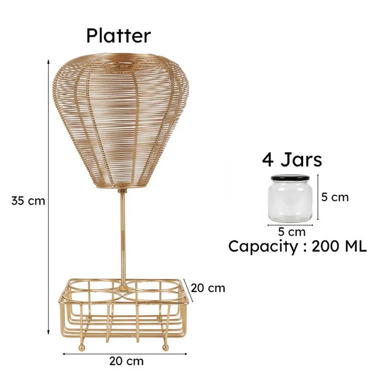 Colette Iron Rack With Jar - Five Piece Set media 9