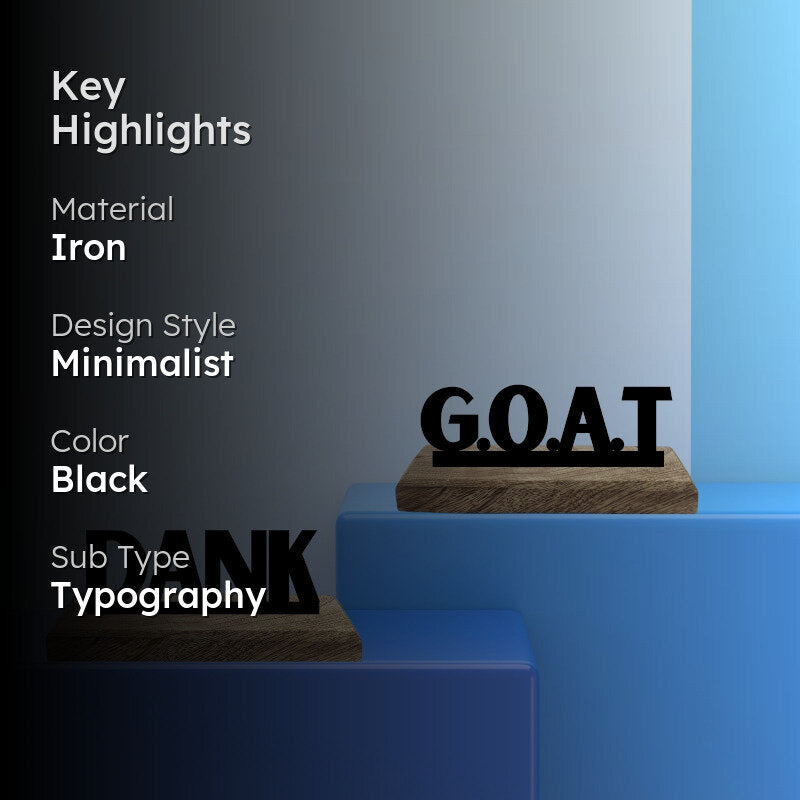 Iconic Blend Typography Showpiece - Set Of Two media 2