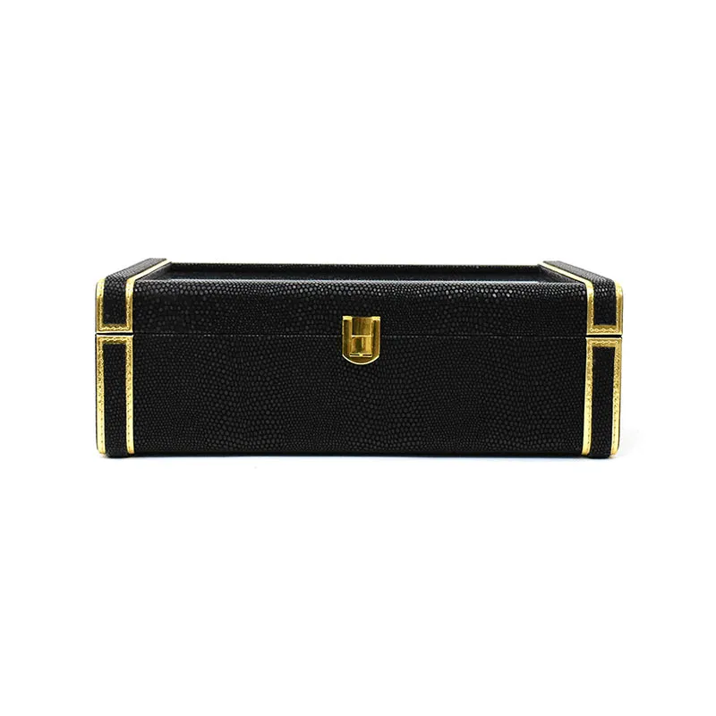 Tisquo II Faux Leather Watch Organizer - Black media 3