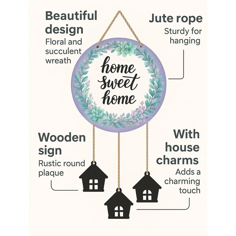 Sweet Home Cottage Polyester & MDF Wall Hanging media 5
