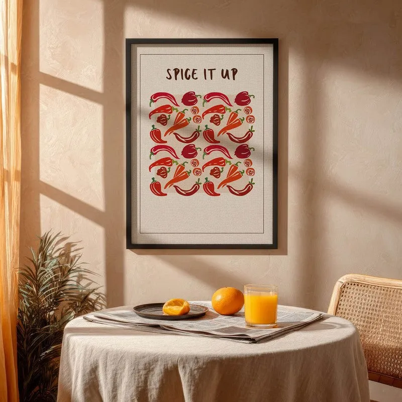 Spice it Up Archival Canvas Wall Art - Black media 4