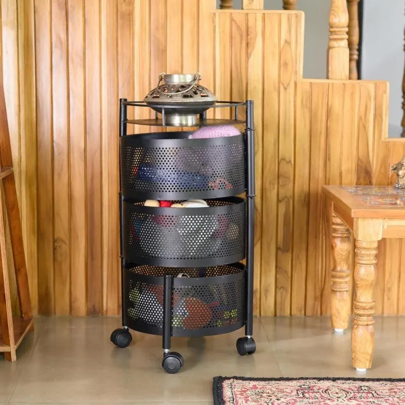 Meso Three Tier Storage Rack With Wheels media 4