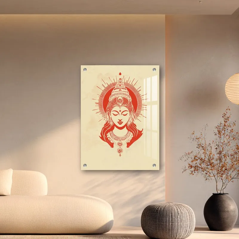 Goddess Devi Radiance Acrylic Wall Art media 5