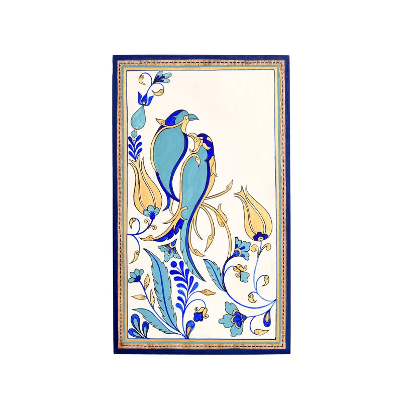Blue Birdies Wall Art With Frame media 3