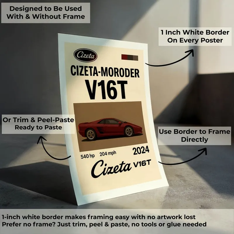 Cizeta Velocity Wall Poster media 8