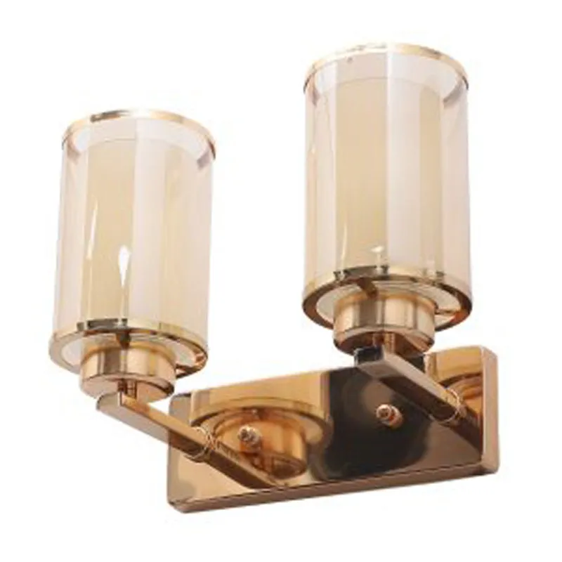 Mirell Dual Glass Wall Lamp With Metal Base media 5
