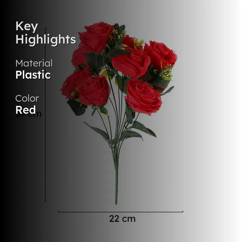 Fiora Artificial Rose (Red)  Set of One media 2