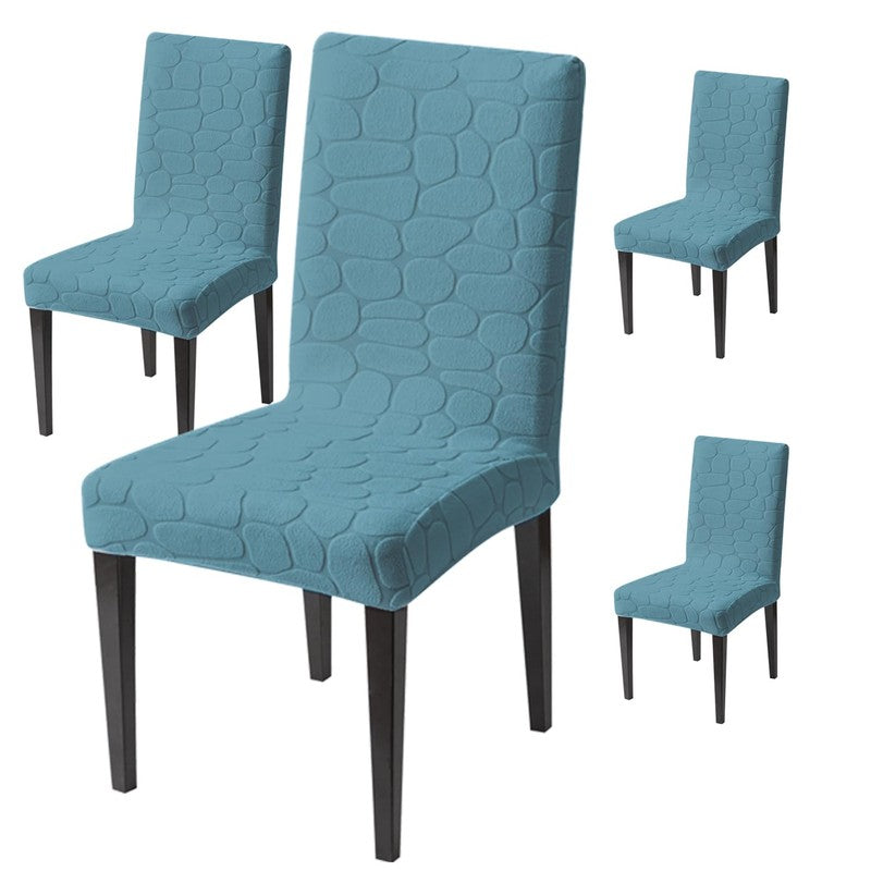 Elvra Classic Chair Cover(Blue) - Set Of Four media 3
