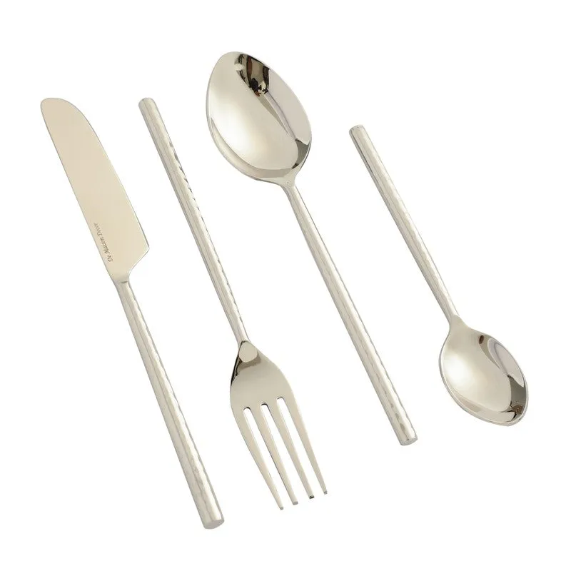 Lunaro Stainless Steel Cutlery Set (Silver) - Sixteen Piece Set media 3