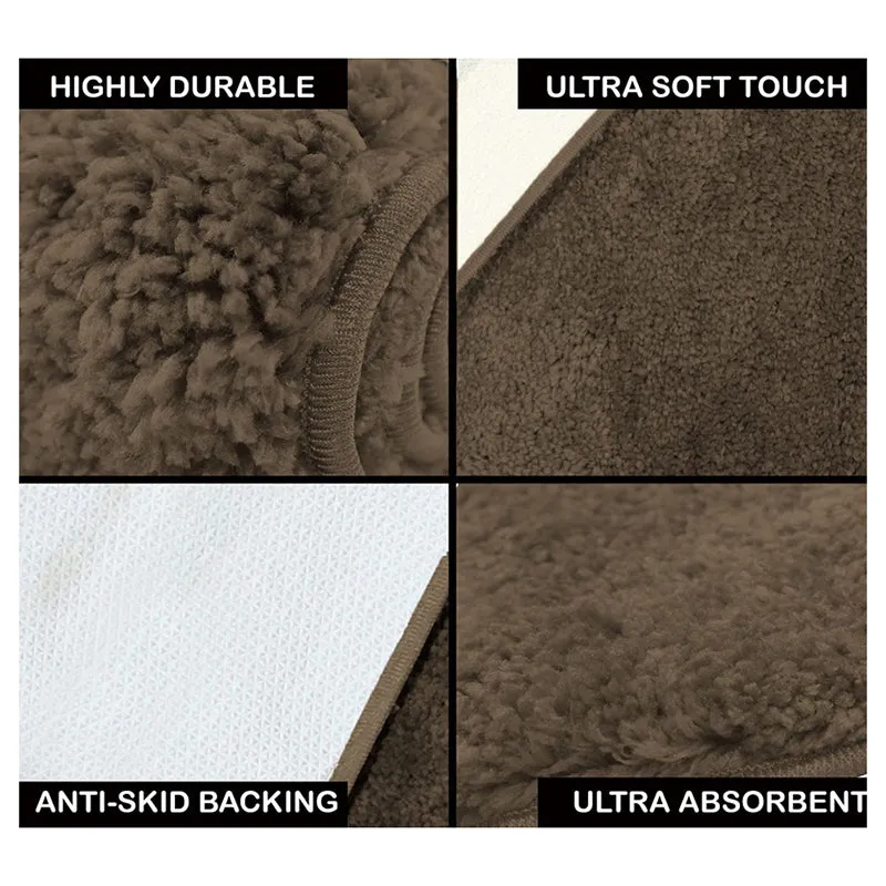 Nuo Luxe Micro Fiber Area Rug - Chocolate Brown media 6