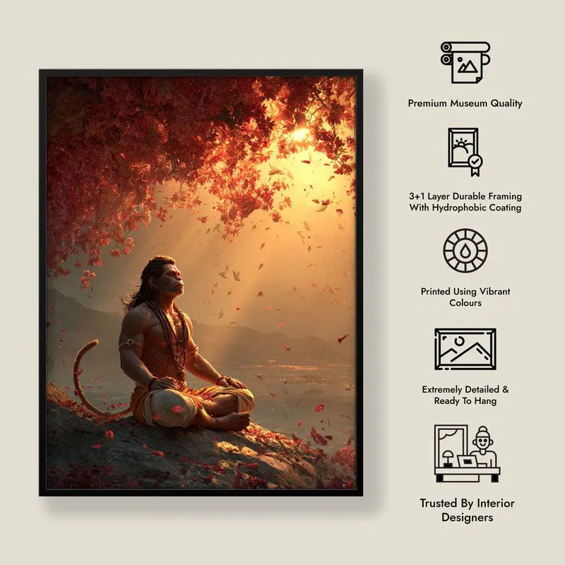 Sri Hanuman Meditating III Archival Paper Wall Art media 8