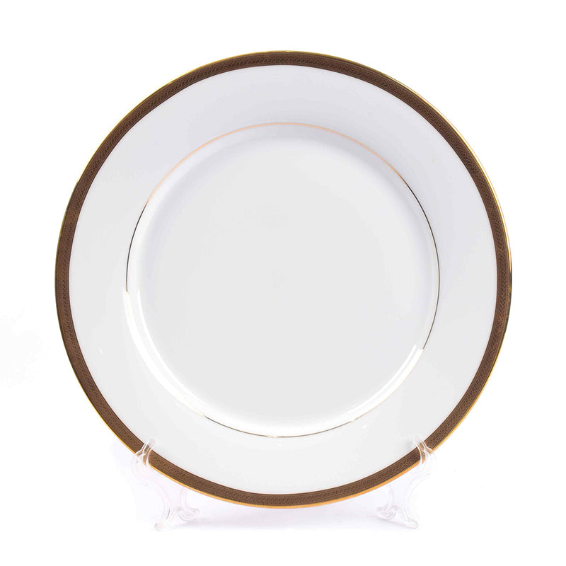 Vienna 24k Gold Brushed Porcelain Dinner Set (Gold) - 41 Piece Set media 12