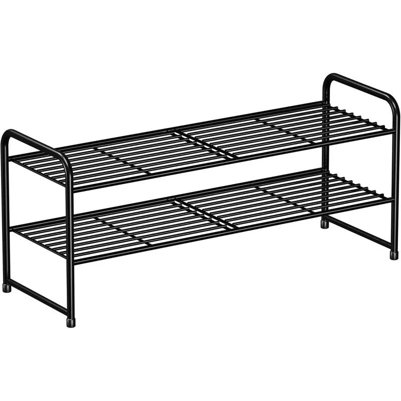 Organized Metal Shoe Rack - Black media 3