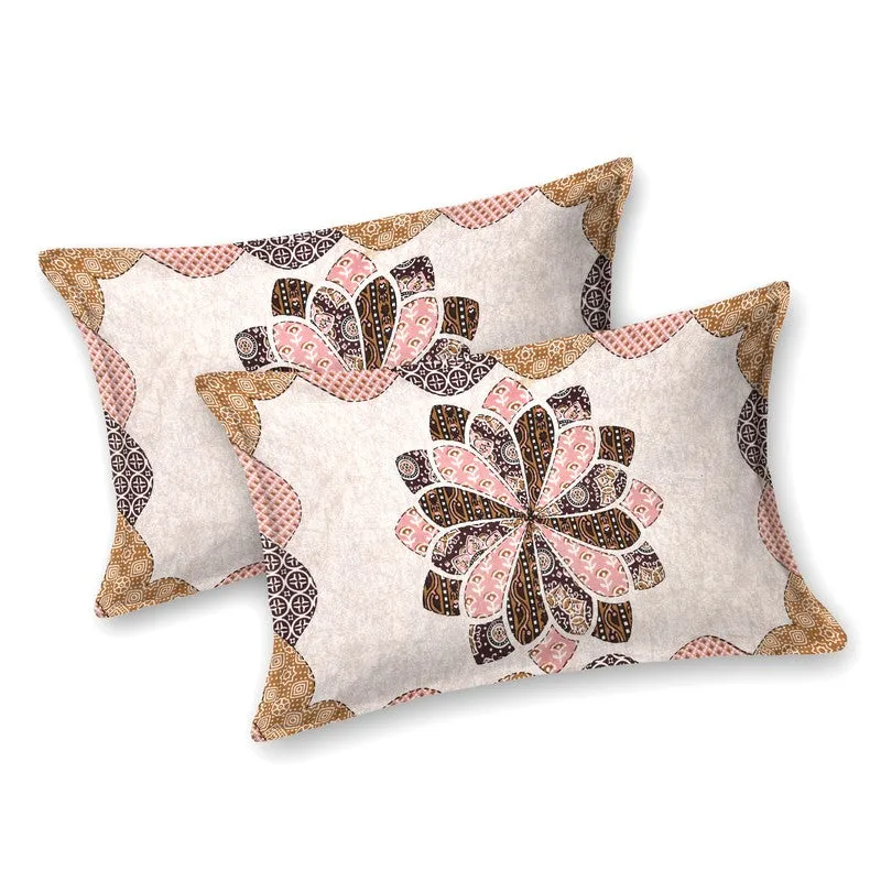 RangRiwaaz Cotton Bedsheet (Peach) - 160 TC media 4