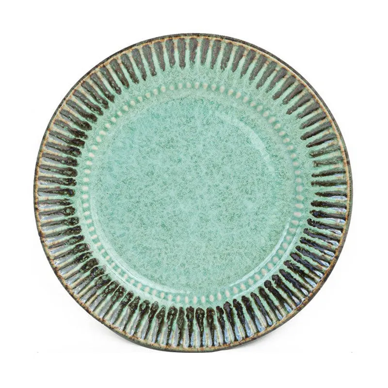 Mintora Green Ceramic Quarter Plates - Set Of Six media 7