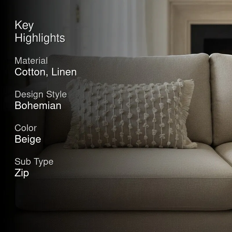 Bunchy Knot Embroidered cushion cover media 2